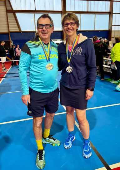 Double mixte avec Isabelle Tournoi comité 93 médaille d'argent
